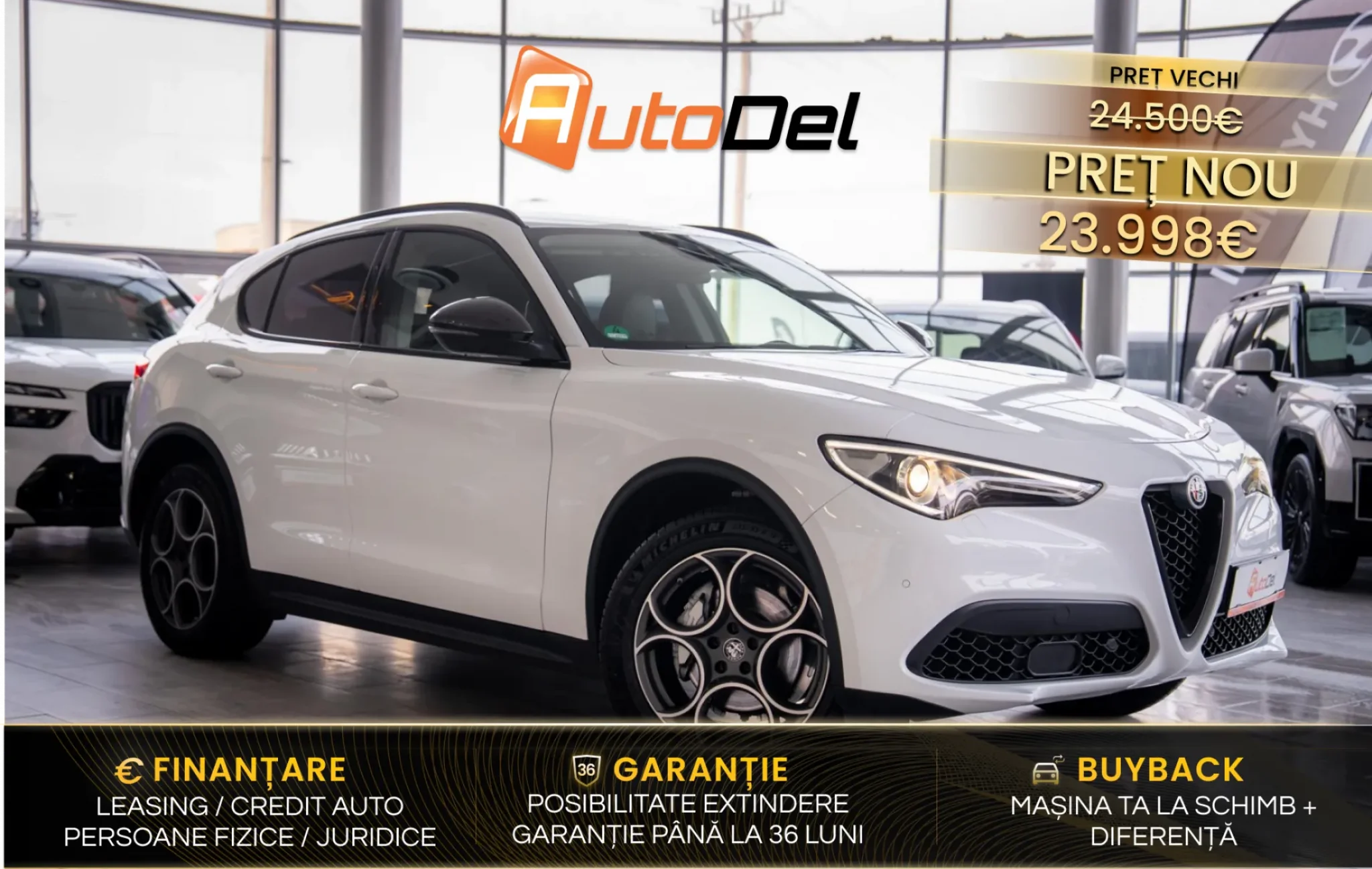 Alfa Romeo Stelvio B-Tech Q4 2,0 Turbo Automatik 280Cp