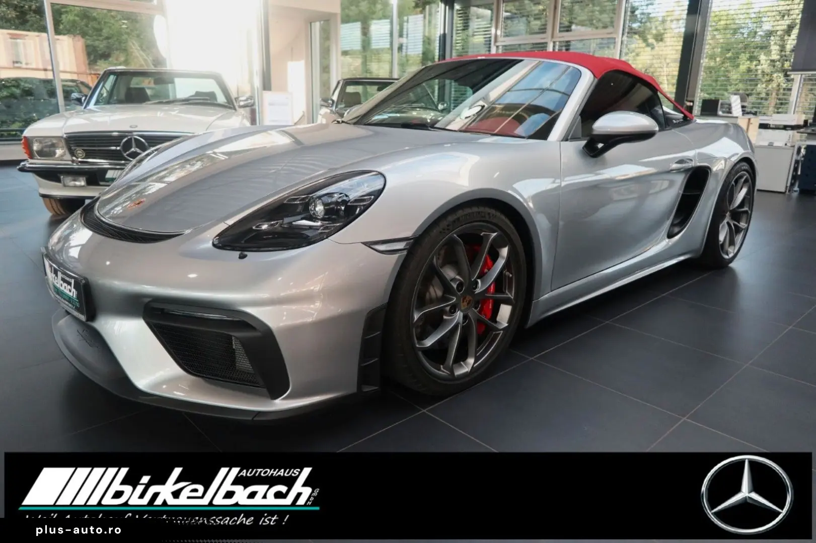 PORSCHE 718 Boxster Spyder GT silber Bose 3500KM 1.Hd
