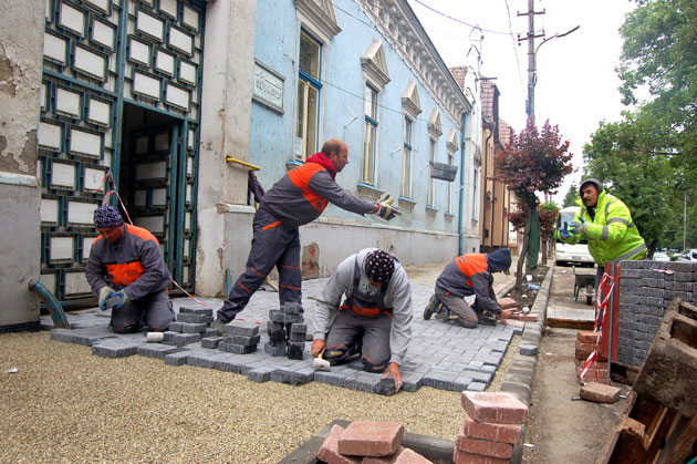 Modernizarea centrului Careiului, realizată în proporţie de 40%