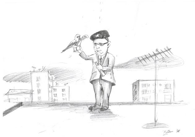 Castorel şi mesagerul  porumbel