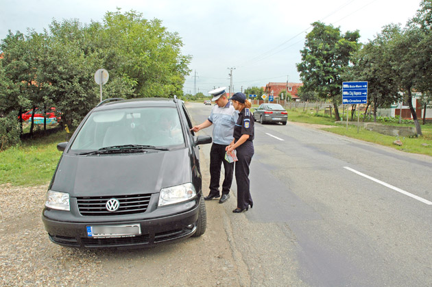 Poliţiştii au pus tunurile pe şoferi