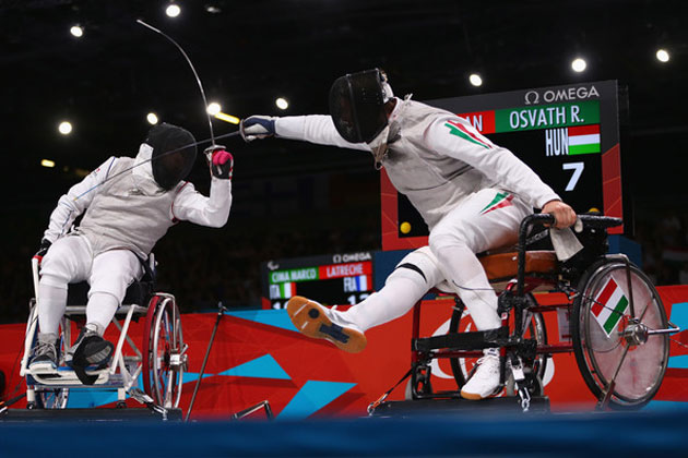 Richard Osvath, medaliat cu argint la proba de floretă