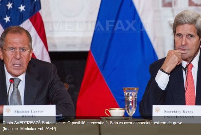 Rusia AVERTIZEAZĂ SUA: O posibilă intervenţie în Siria va avea consecinţe extrem de grave. REACŢIA marilor puteri la atacul din Siria