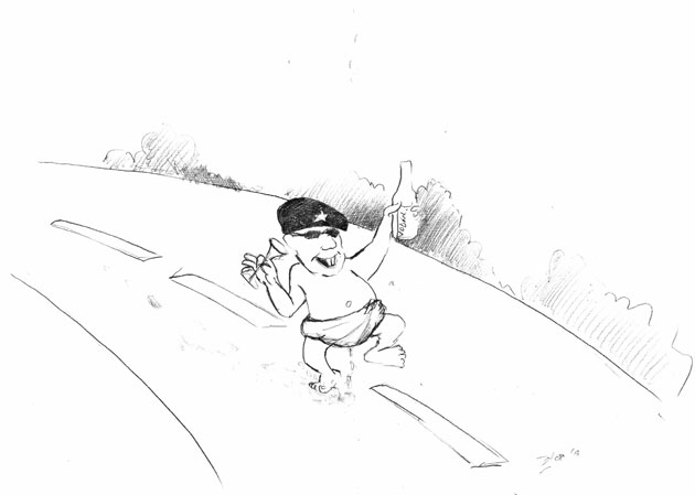 Castorică, ignorat până şi de ospătari