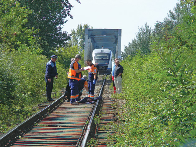 Sinucidere pe calea ferată