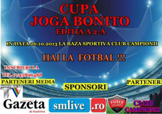 Fotbal / Înscrieri la ediţia a doua a Cupei „Joga Bonito“