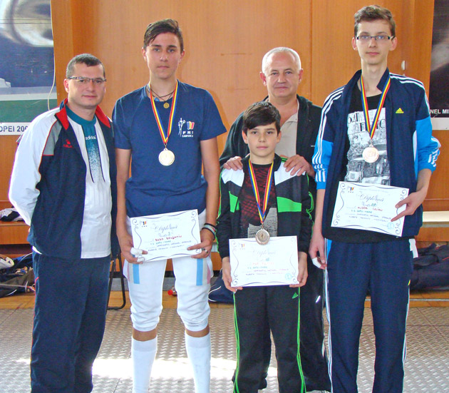 Benjamin Bodo, locul 1, Aldea Iulian şi Edwin Pop pe trei