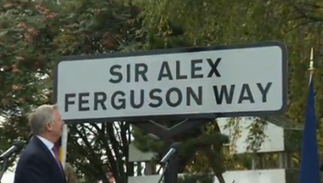 O stradă din Manchester a primit numele Sir Alex Ferguson O stradă din Manchester a primit numele Sir Alex Ferguson