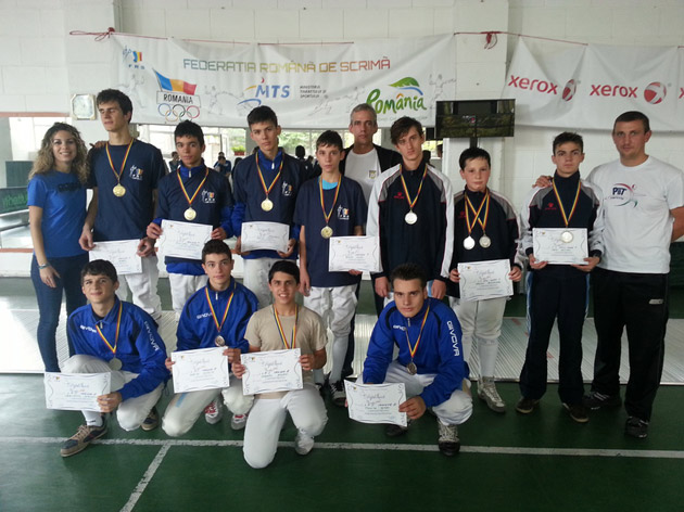 CS Satu Mare a cucerit argintul la proba masculină pe echipe