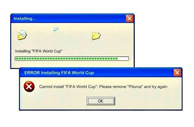 "Cannot install FIFA World Cup" / Gluma serii după egalul cu Grecia. Ce mesaj de eroare au primit românii :)