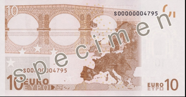 Noua bancnotă de 10 euro va fi dezvăluită în ianuarie