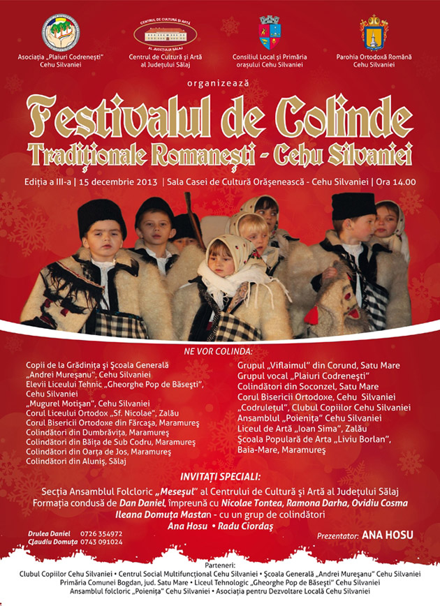 Festival de Colinde Tradiţionale Româneşti la Cehu Silvaniei