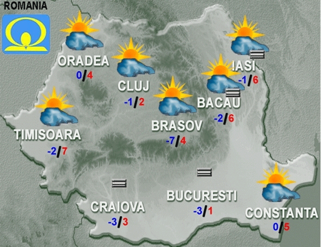 VREMEA la începutul săptămânii la Satu Mare