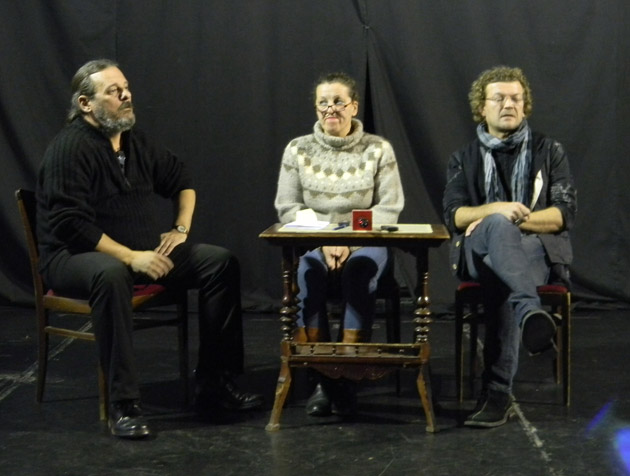 Horaţiu Mălăele, Pavel Bartoş şi Paula Chirilă la Balul Actorilor