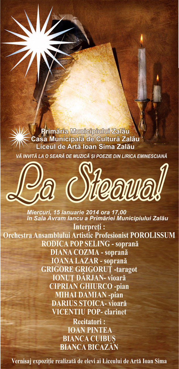 Eveniment cultural la Primăria Zalău