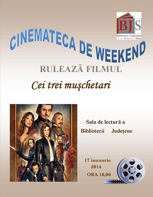 Cinemateca de weekend, la Biblioteca Judeţeană ”Ioniţă Scipione Bădescu” (BJS) Sălaj