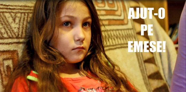 Emese, fetiţa căreia un vaccin i-a adus paralizia are nevoie de noi!