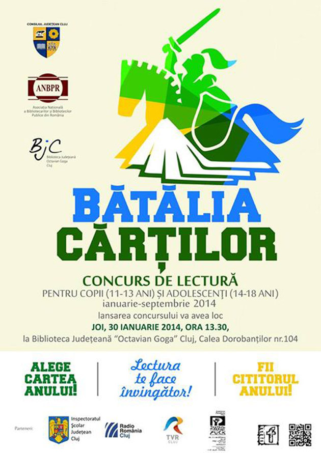 Biblioteca Judeţeană „Ioniţă Scipione Bădescu” Sălaj participă la programul pilot „Bătălia Cărţilor”