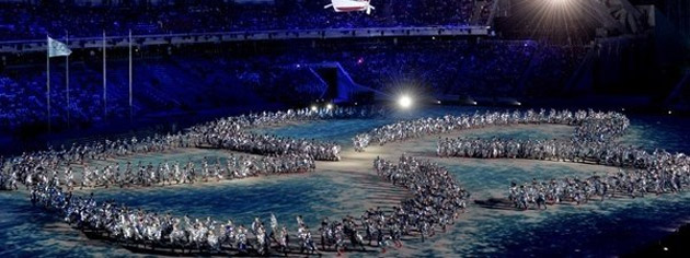 Atmosferă feerică pe stadionul Fişt, la încheierea Jocurilor Olimpice de la Soci