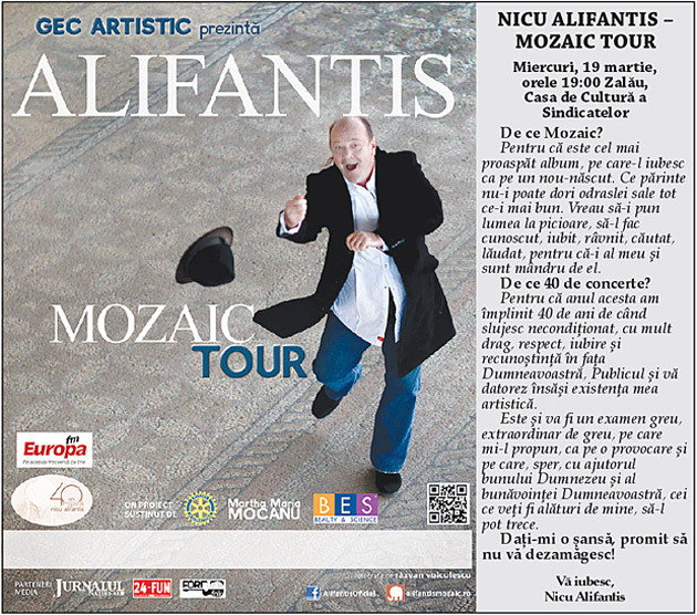 Nicu Alifantis în concert la Zalău