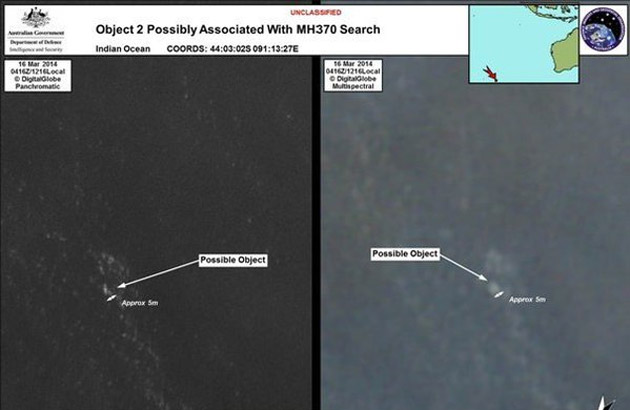 Dispariţia avionului Malaysia Airlines: Două obiecte "posibil legate" de zborul MH370, observate prin satelit