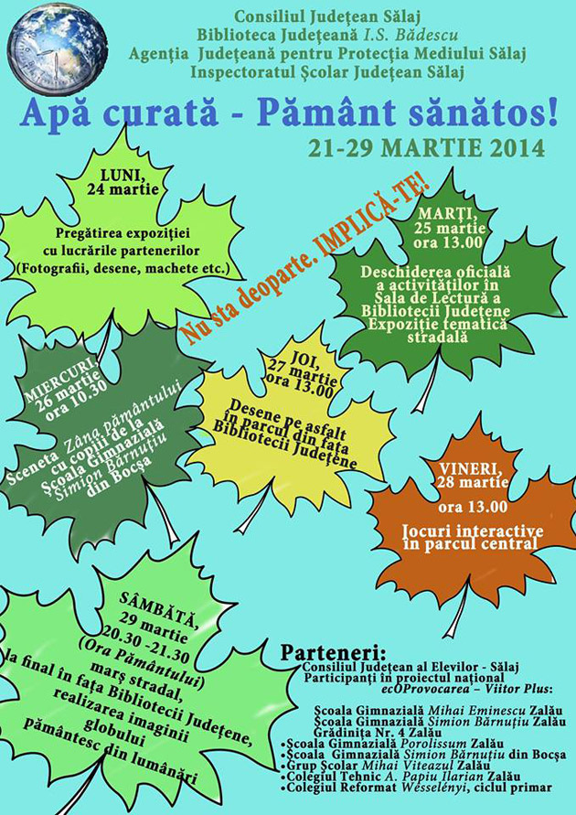 Marș stradal, lumânări aprinse și concerte, de Ora Pământului, la Zalău