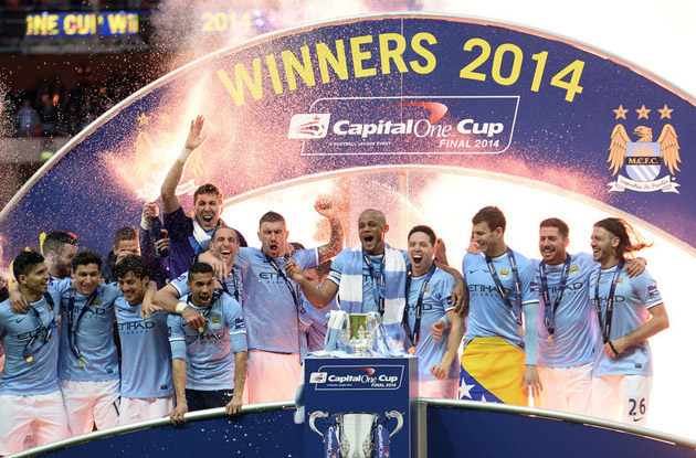 Jucătorii lui Manchester City au stricat trofeul Cupei Ligii Angliei