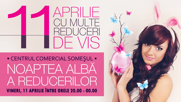 Noaptea albă a reducerilor la Centrul comercial Someşul