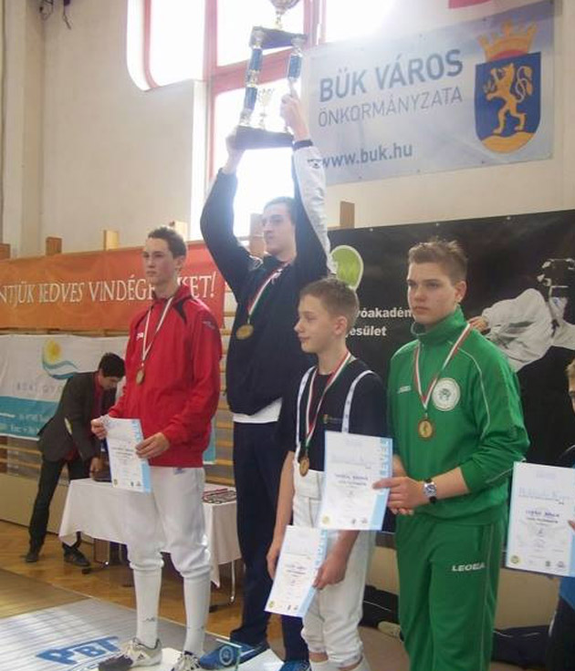 Spadasinul Adam Macska, învingător la Bukfurdo