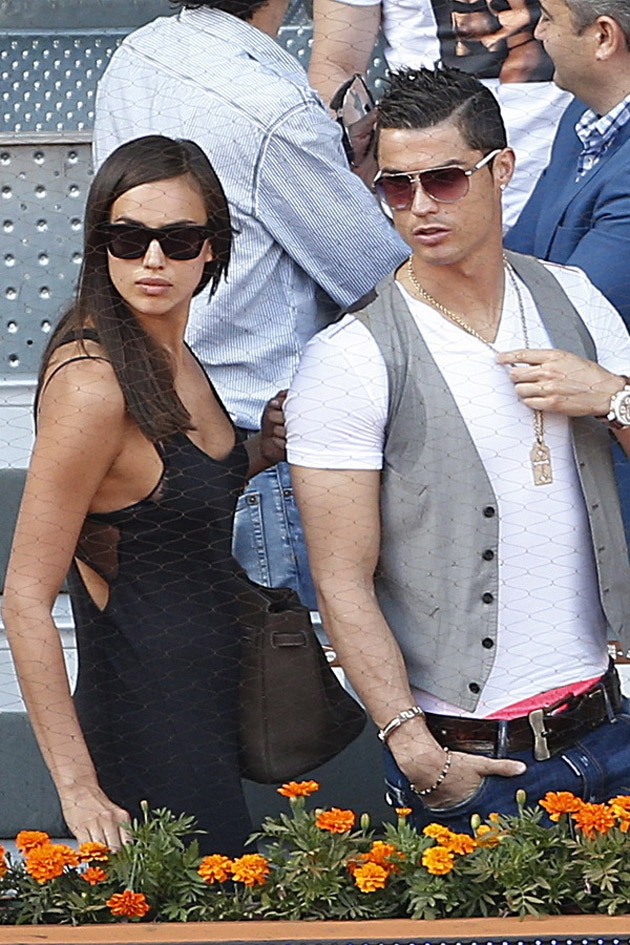 Irina Shayk, "transparentă" la un meci de tenis