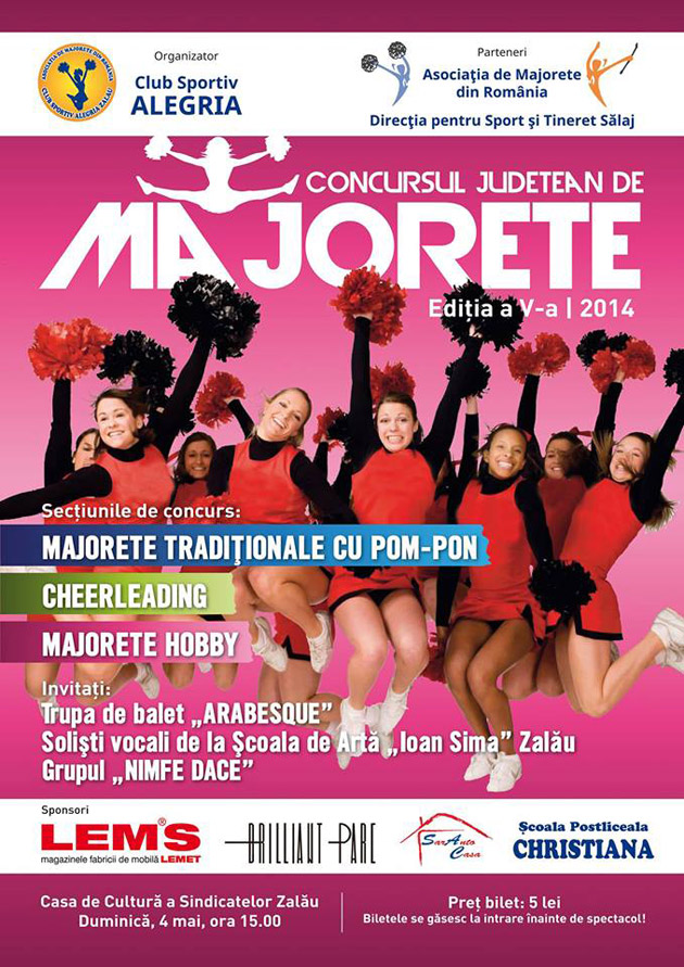Concurs județean de majorete, la Zalău