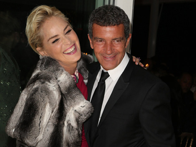 Antonio Banderas are o relaţie cu Sharon Stone