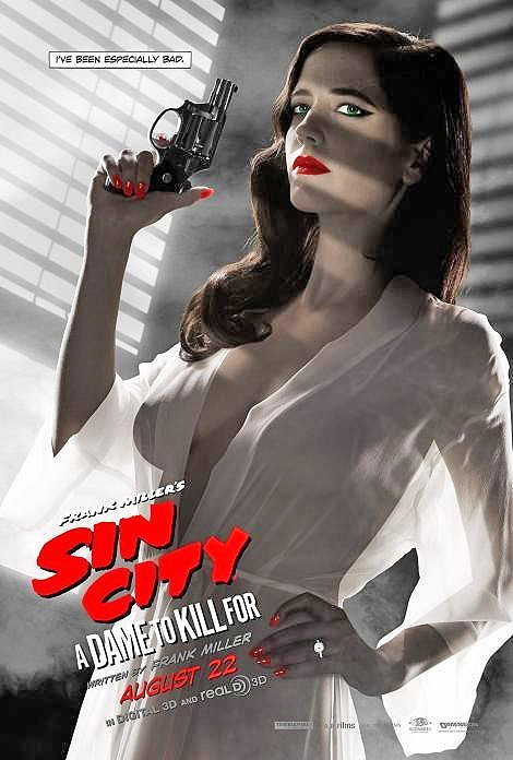 Afişul de promovare al filmului "Sin City. A Dame to Kill For", interzis în America