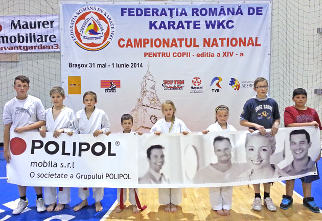 Zanshin,  pe podium la Naţionalele de copii