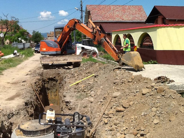 Lucrările edilitare de la Negreşti Oaş, în grafic