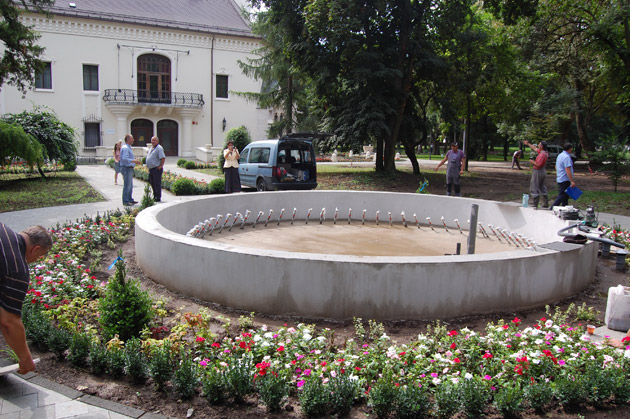 Parcul din Carei a înflorit la propriu