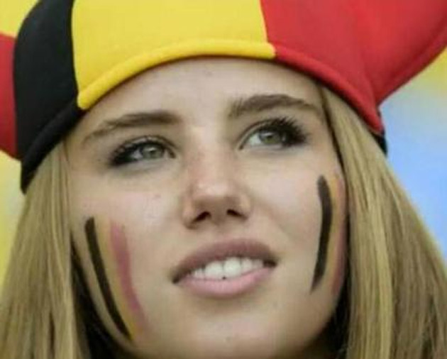 Suporteră a Belgiei aflată în tribune la Cupa Mondială, aleasă de L'Oreal pentru promovare