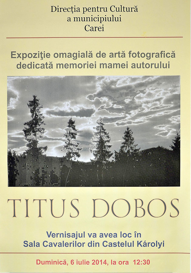Expoziţie foto Titus Doboş  la Carei