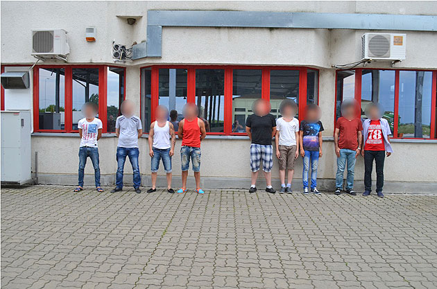 Cinci migranţi şi patru traficanţi prinşi la graniţa cu Ungaria