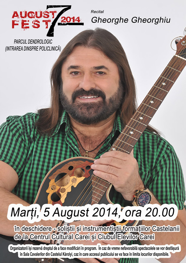 Festivalul AugustFest debutează duminică la Carei