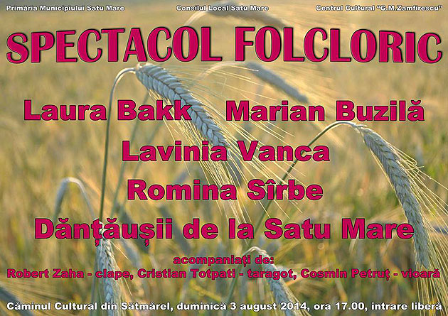 Spectacol de folclor la  Căminul din Sătmărel