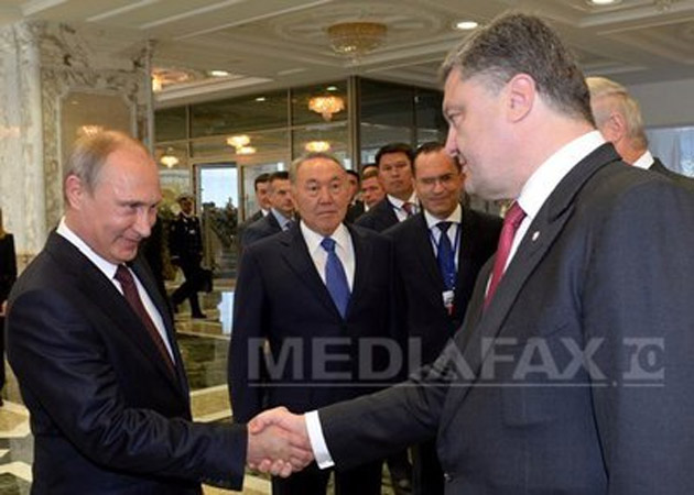 ARMISTIŢIU în Ucraina: Putin şi Poroşenko au ajuns la un acord