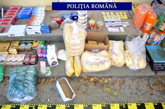 Magazin cu produse de contrabandă,  descoperit la Lazuri
