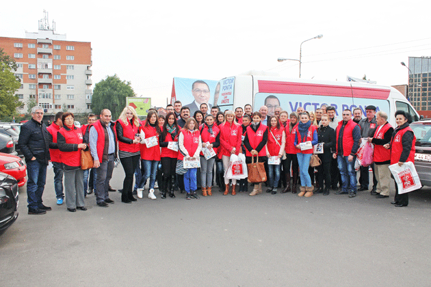 Caravana PSD Satu Mare, prin cartierele Carpaţi I, II şi 14 Mai