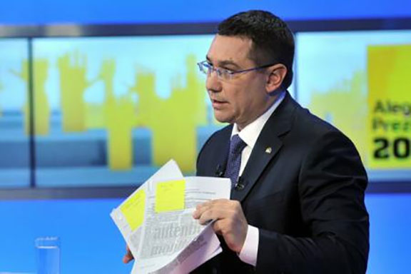 Ponta: Eu am o decizie a ÎCCJ în problema plagiatului, domnul Iohannis are un proces pe rol la Înalta Curte