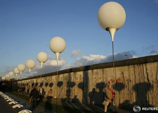 Germania marchează în atmosferă de sărbătoare 25 de ani de la căderea Zidului Berlinului