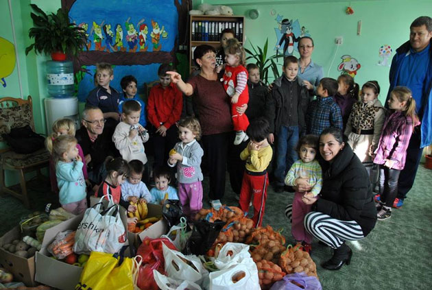 LPS a donat fructe şi legume Centrului „Prichindel“