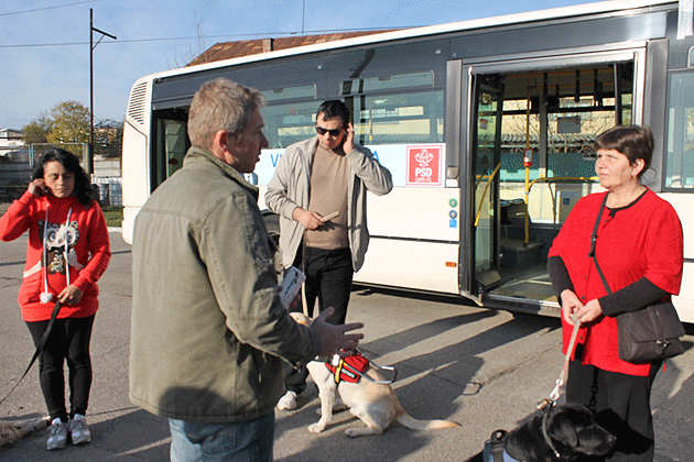 Facilităţi pentru nevăzători pe autobuzele Transurban