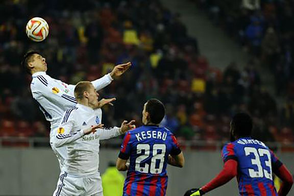 Steaua a ratat calificarea în șaisprezecimile Europa League, după 0-2 cu Dinamo Kiev