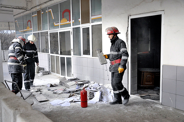 Incendiu în Piața Someș